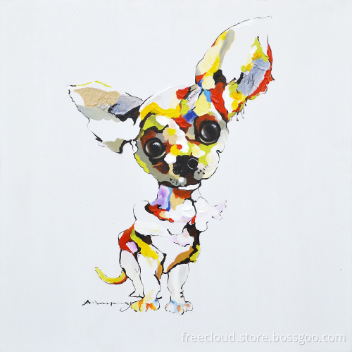 Comic Cute Puppy Dog Adorable Canvas Print